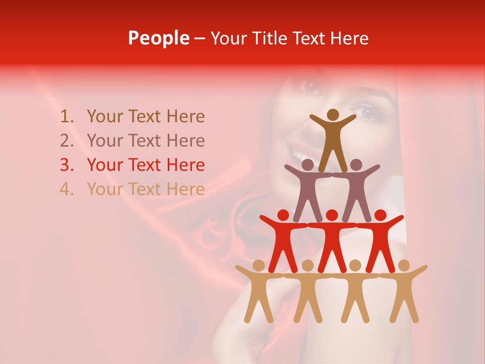 Woman Event Bokeh PowerPoint Template