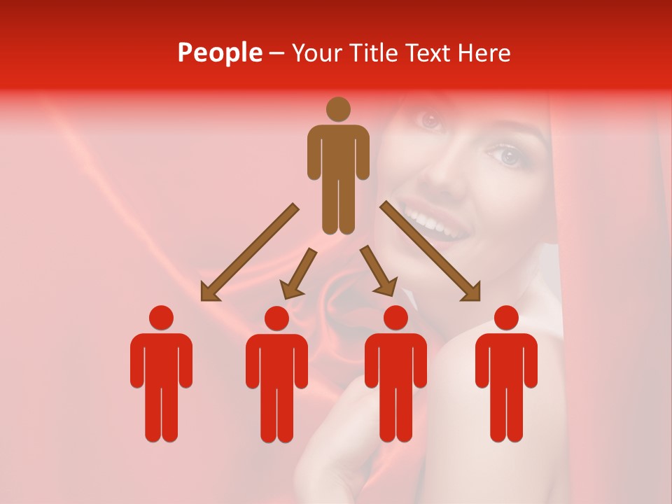 Woman Event Bokeh PowerPoint Template