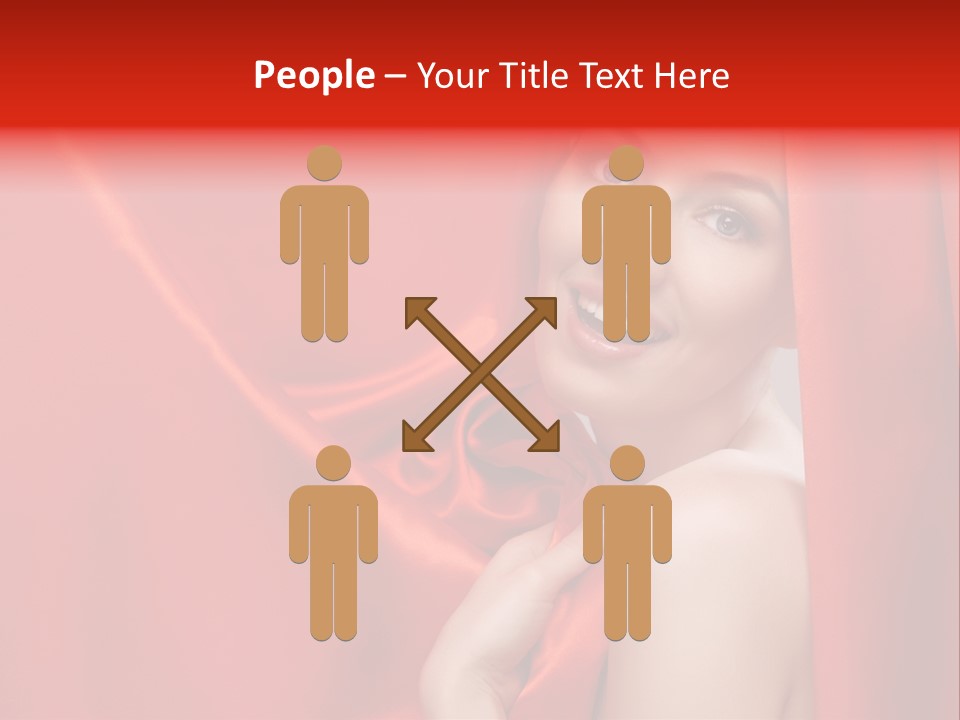 Woman Event Bokeh PowerPoint Template