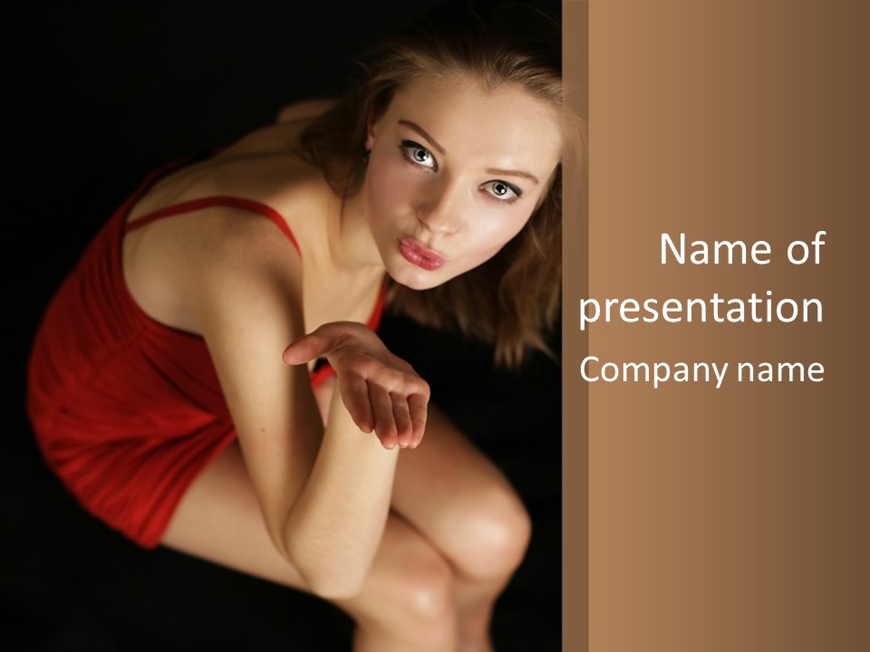 Cheerful Bokeh Box PowerPoint Template