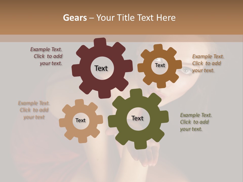 Cheerful Bokeh Box PowerPoint Template