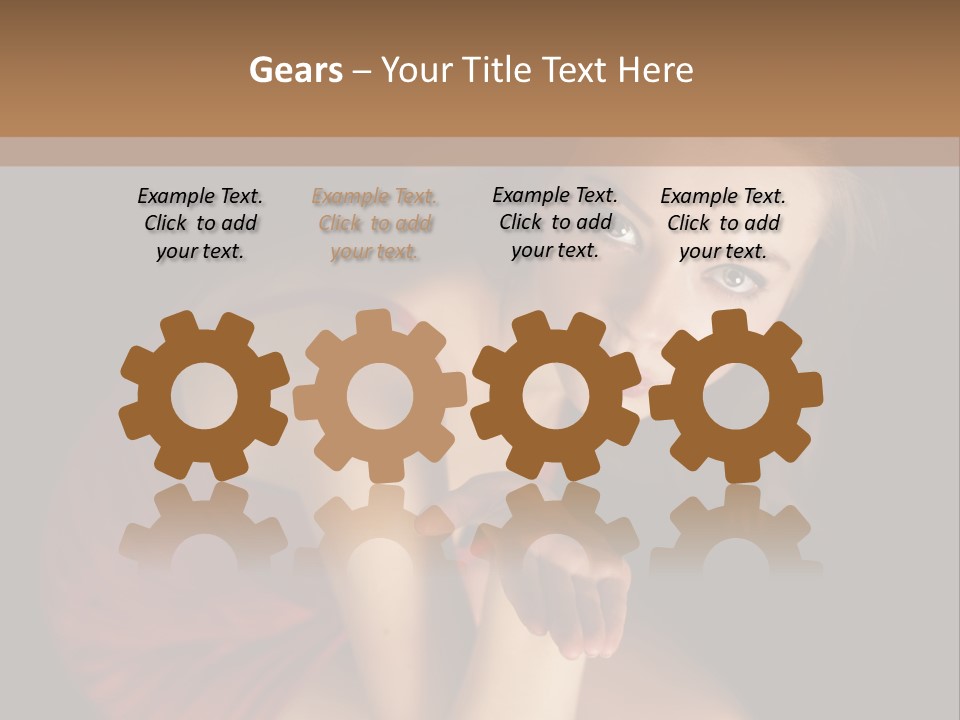 Cheerful Bokeh Box PowerPoint Template