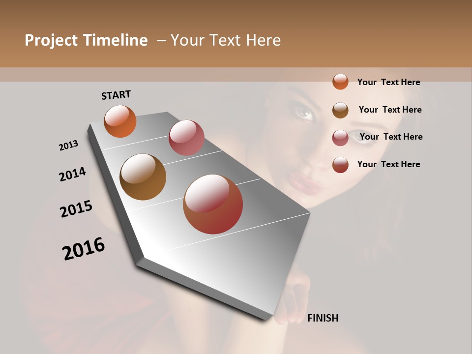 Cheerful Bokeh Box PowerPoint Template