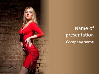 Female Human Hair PowerPoint Template