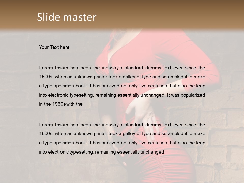 Female Human Hair PowerPoint Template