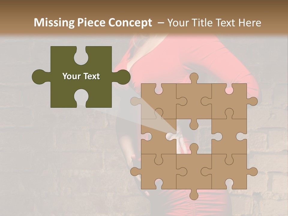 Female Human Hair PowerPoint Template