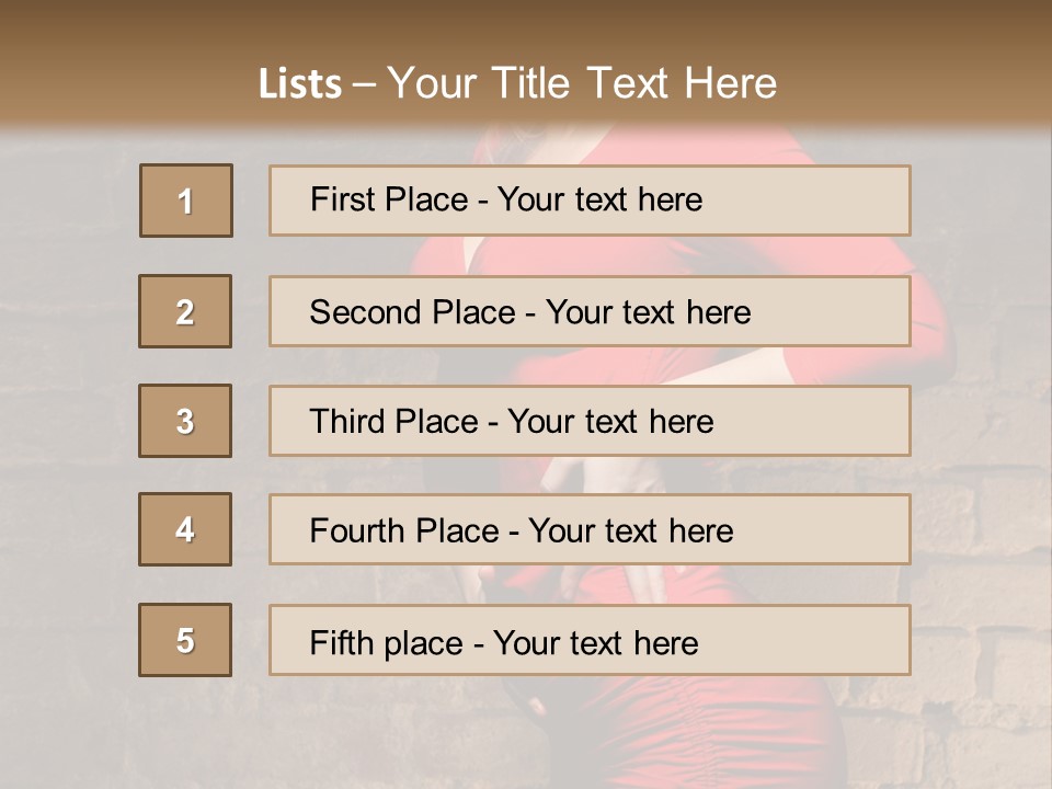 Female Human Hair PowerPoint Template