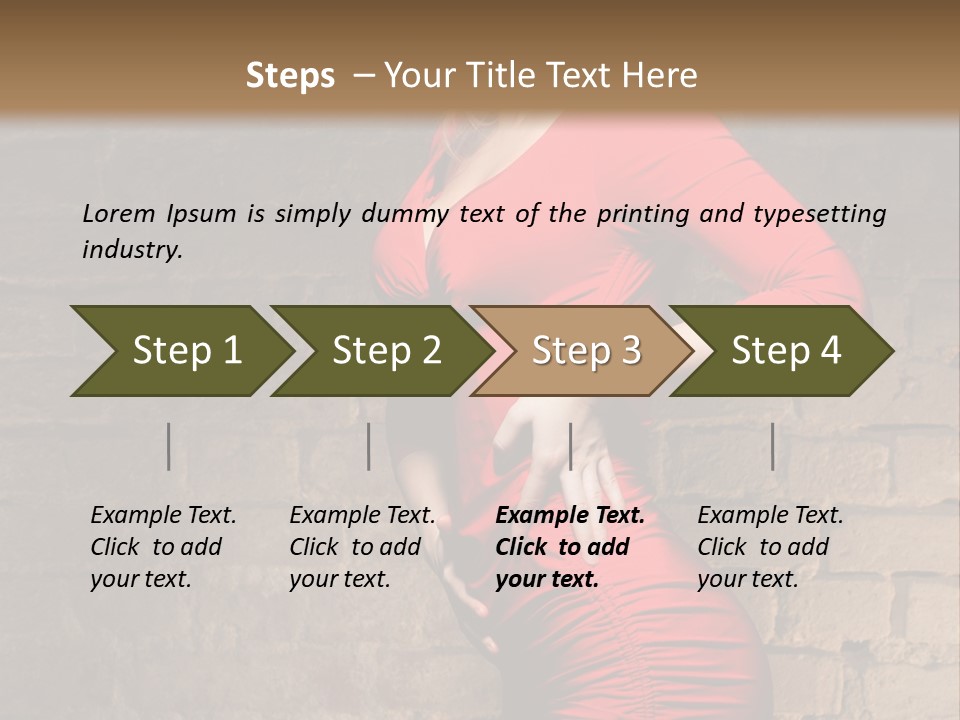 Female Human Hair PowerPoint Template