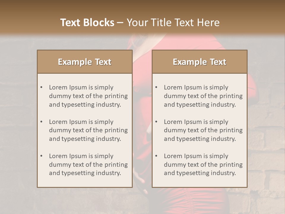 Female Human Hair PowerPoint Template