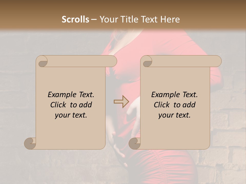 Female Human Hair PowerPoint Template