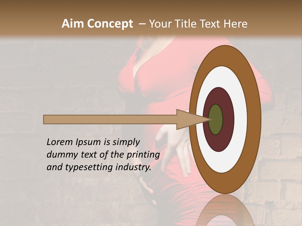 Female Human Hair PowerPoint Template