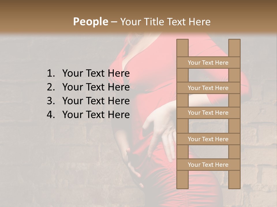 Female Human Hair PowerPoint Template