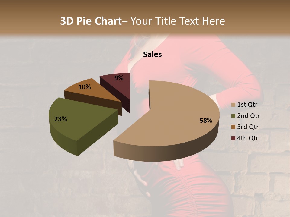 Female Human Hair PowerPoint Template