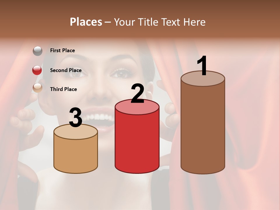 Bokeh Caucasian Friendship PowerPoint Template