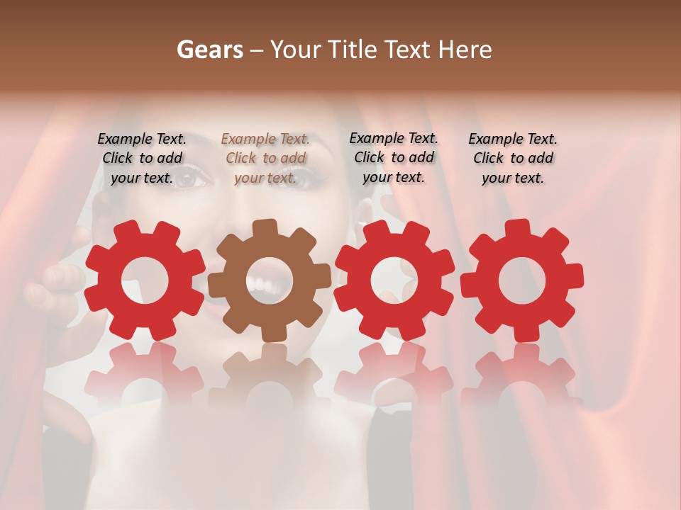 Bokeh Caucasian Friendship PowerPoint Template