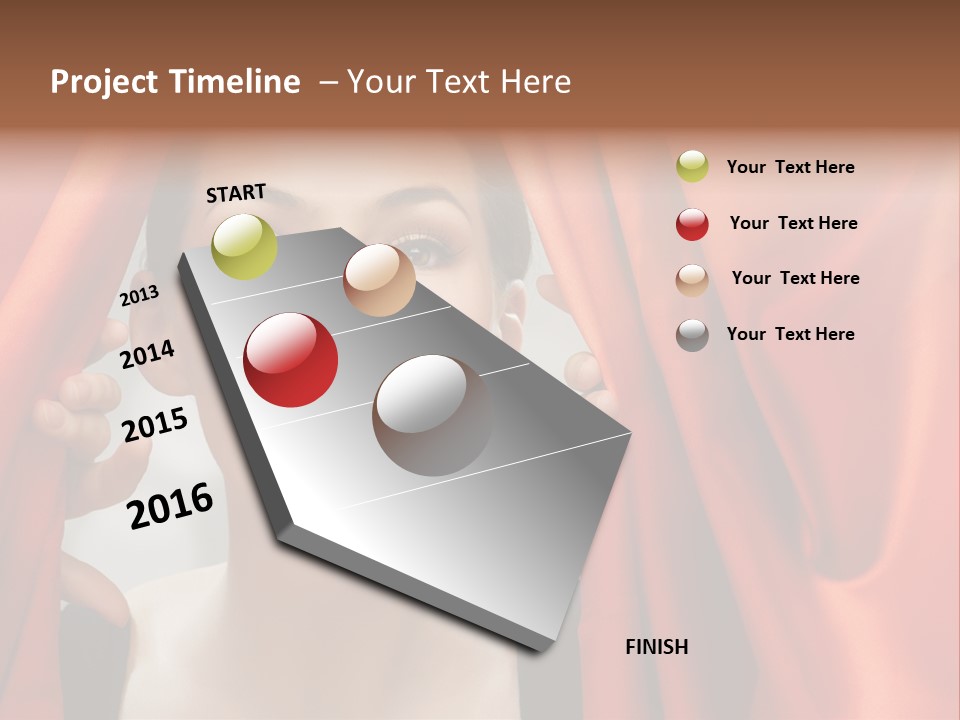 Bokeh Caucasian Friendship PowerPoint Template