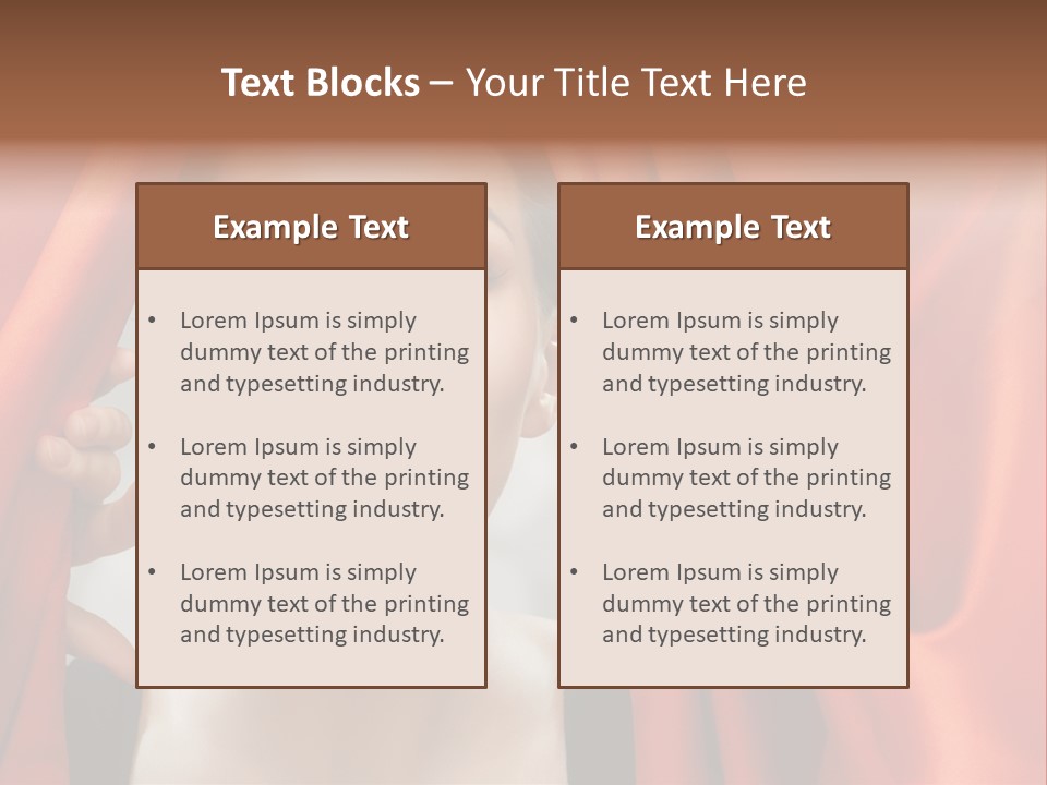 Bokeh Caucasian Friendship PowerPoint Template