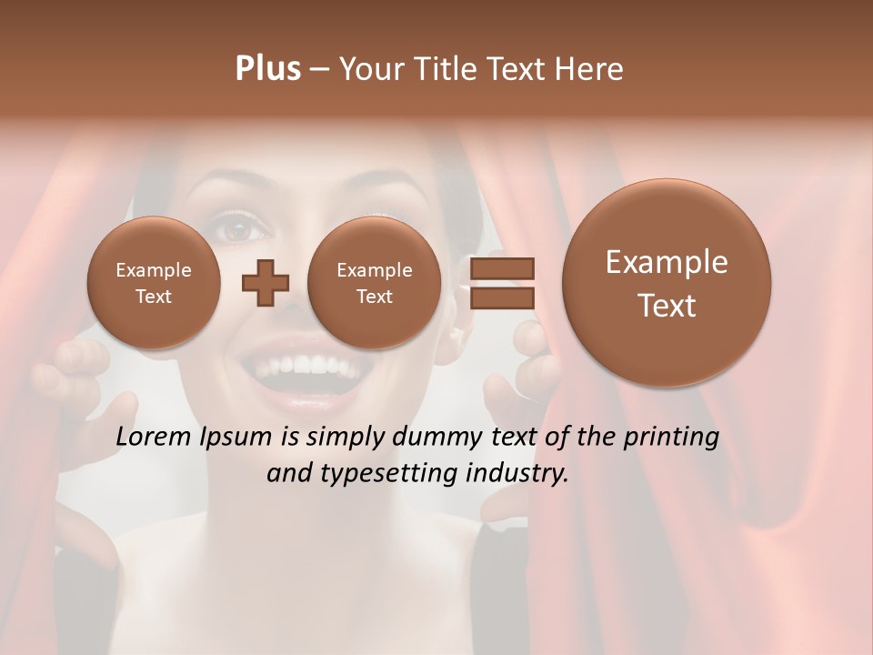 Bokeh Caucasian Friendship PowerPoint Template