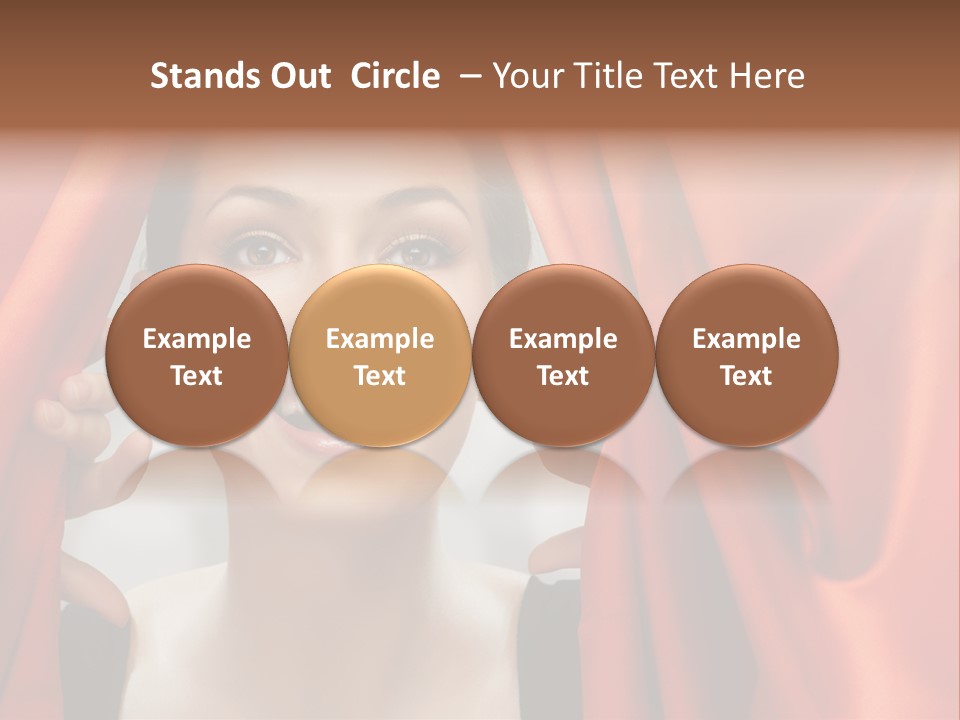 Bokeh Caucasian Friendship PowerPoint Template