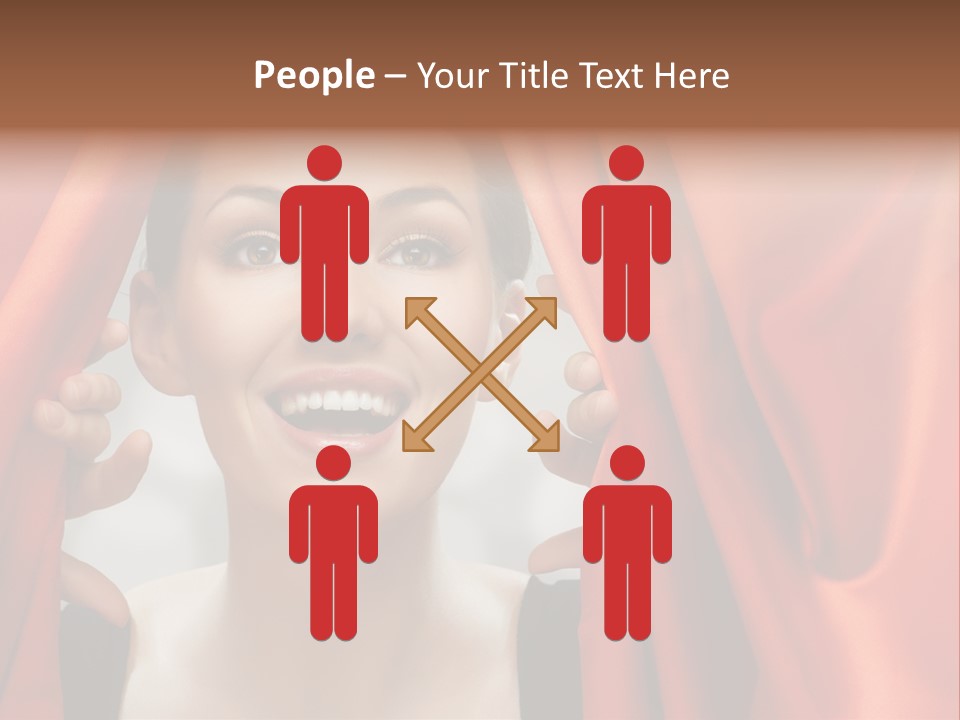 Bokeh Caucasian Friendship PowerPoint Template