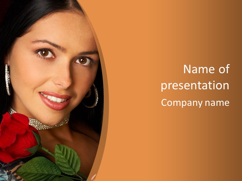 One Celebration Woman PowerPoint Template