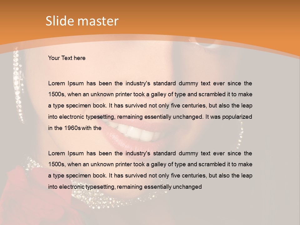 One Celebration Woman PowerPoint Template