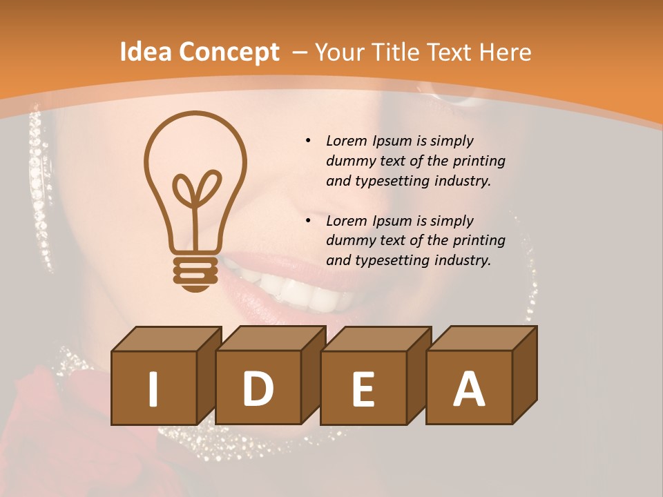 One Celebration Woman PowerPoint Template