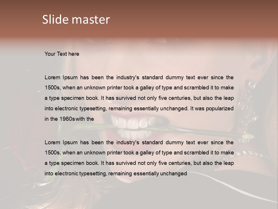 Girl Human Box PowerPoint Template