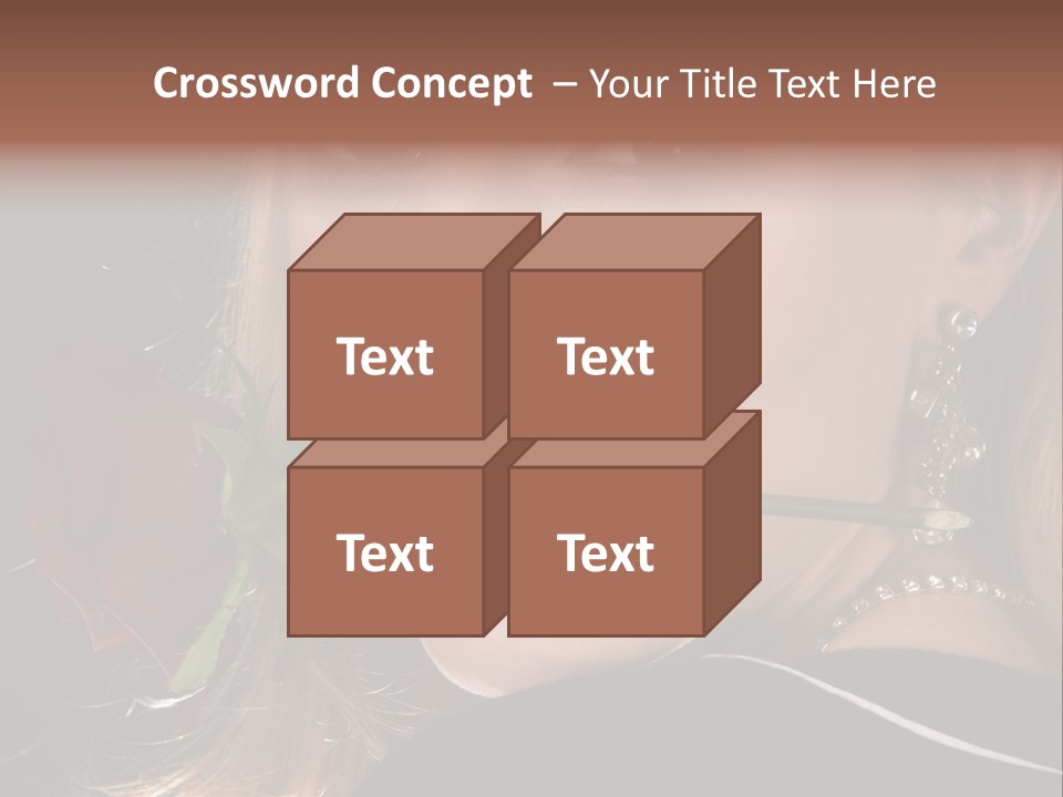 Girl Human Box PowerPoint Template