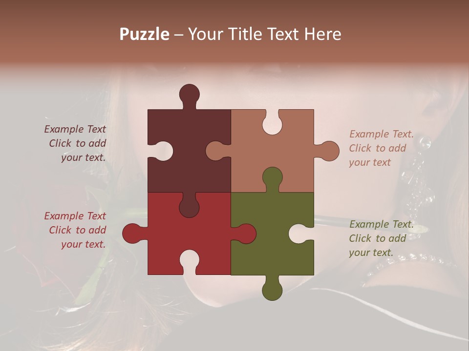 Girl Human Box PowerPoint Template