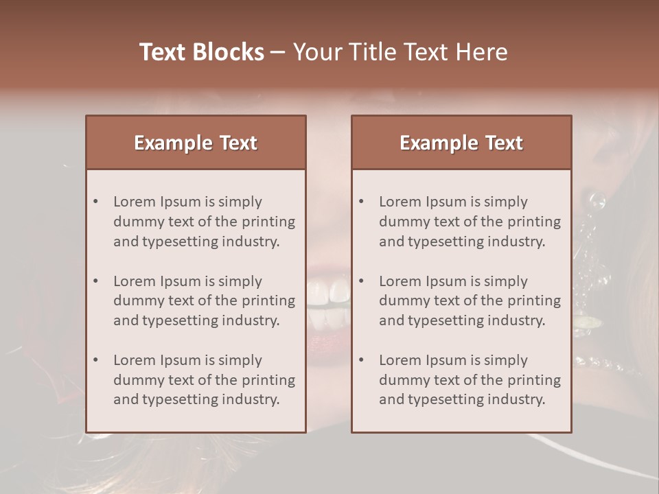 Girl Human Box PowerPoint Template