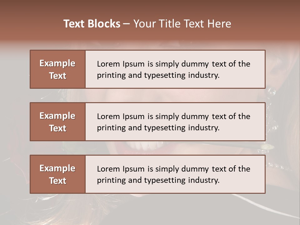 Girl Human Box PowerPoint Template