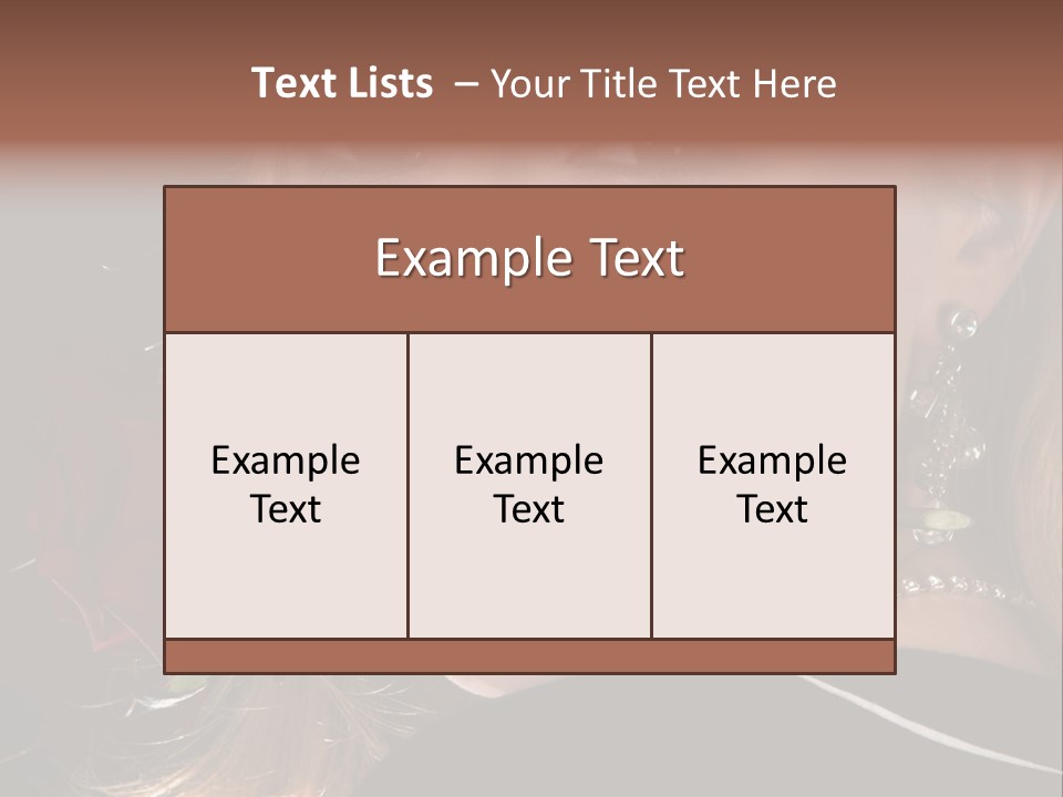 Girl Human Box PowerPoint Template