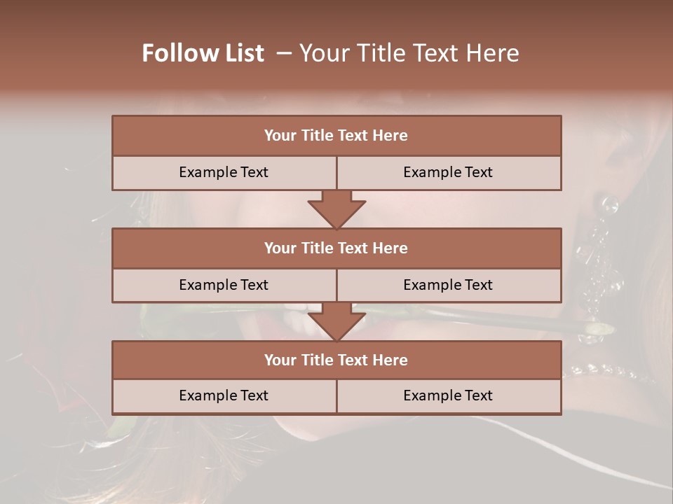 Girl Human Box PowerPoint Template