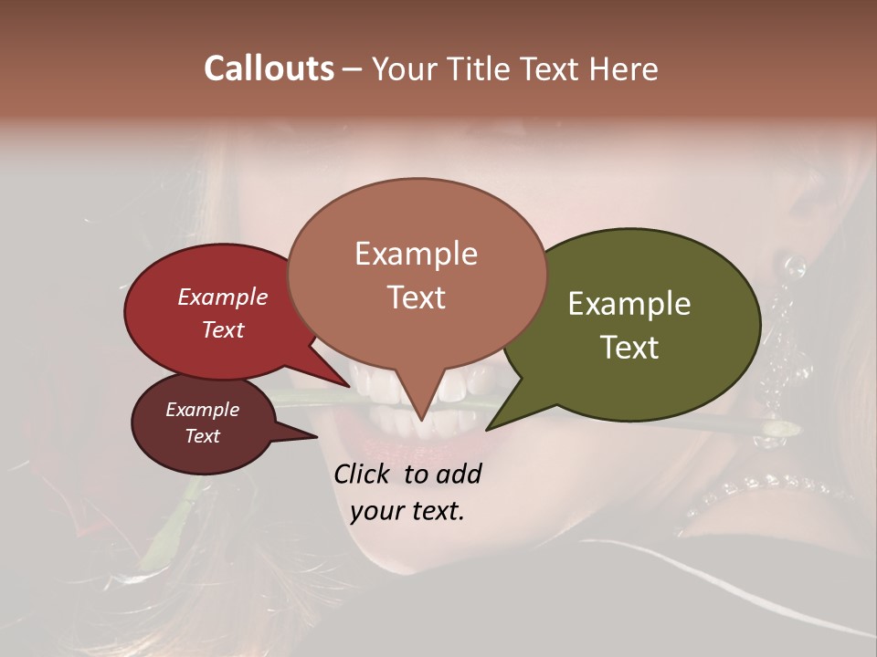 Girl Human Box PowerPoint Template