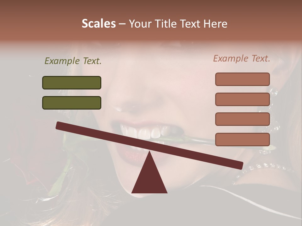 Girl Human Box PowerPoint Template