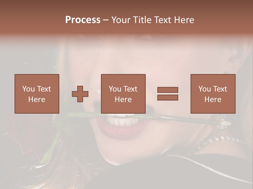 Girl Human Box PowerPoint Template