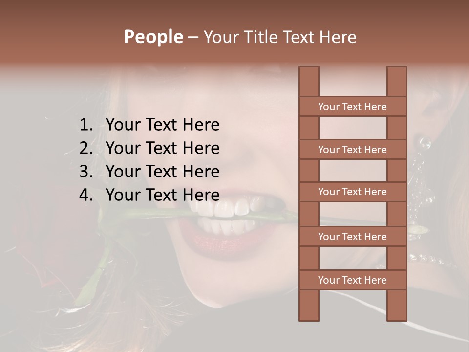 Girl Human Box PowerPoint Template