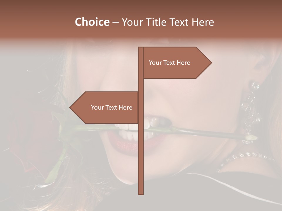 Girl Human Box PowerPoint Template