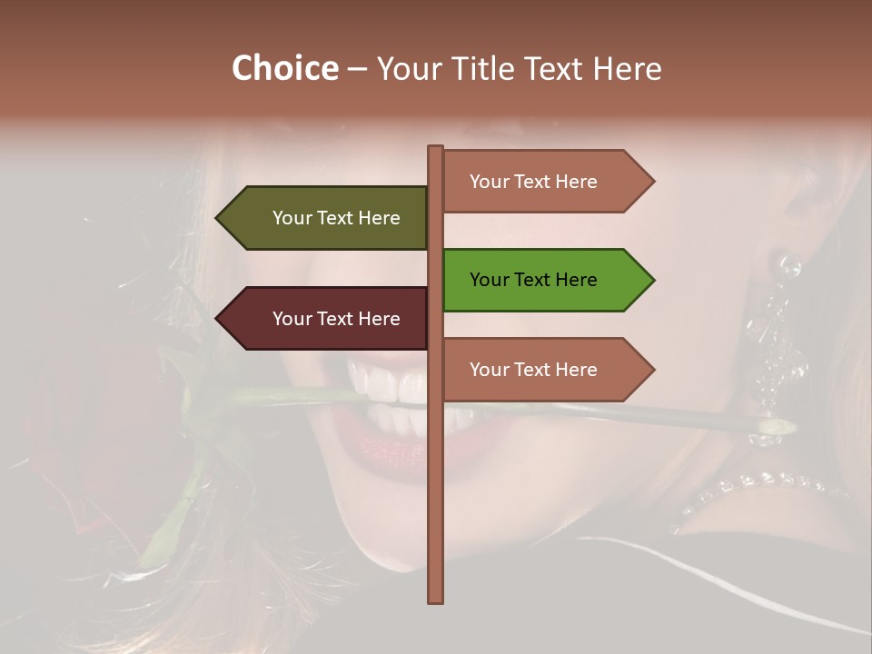 Girl Human Box PowerPoint Template