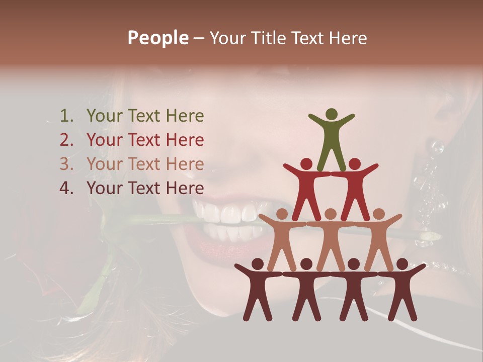 Girl Human Box PowerPoint Template
