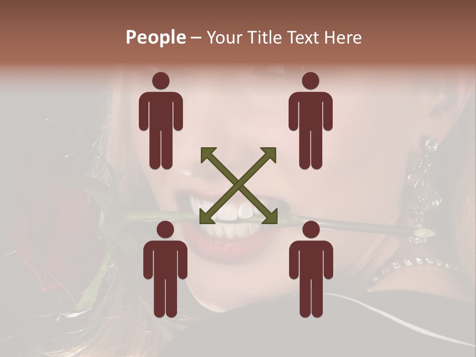 Girl Human Box PowerPoint Template