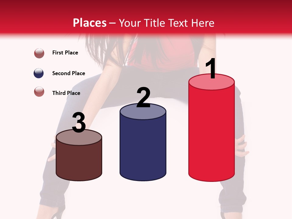 People Female Giving PowerPoint Template