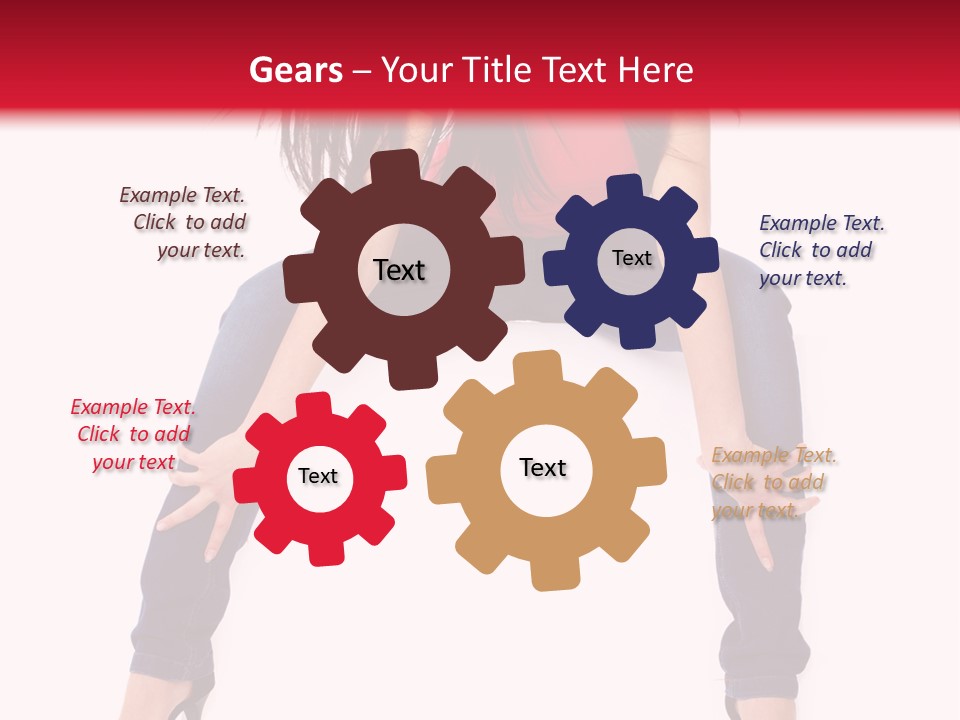 People Female Giving PowerPoint Template