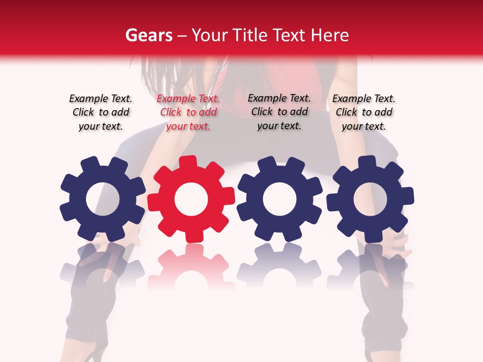 People Female Giving PowerPoint Template