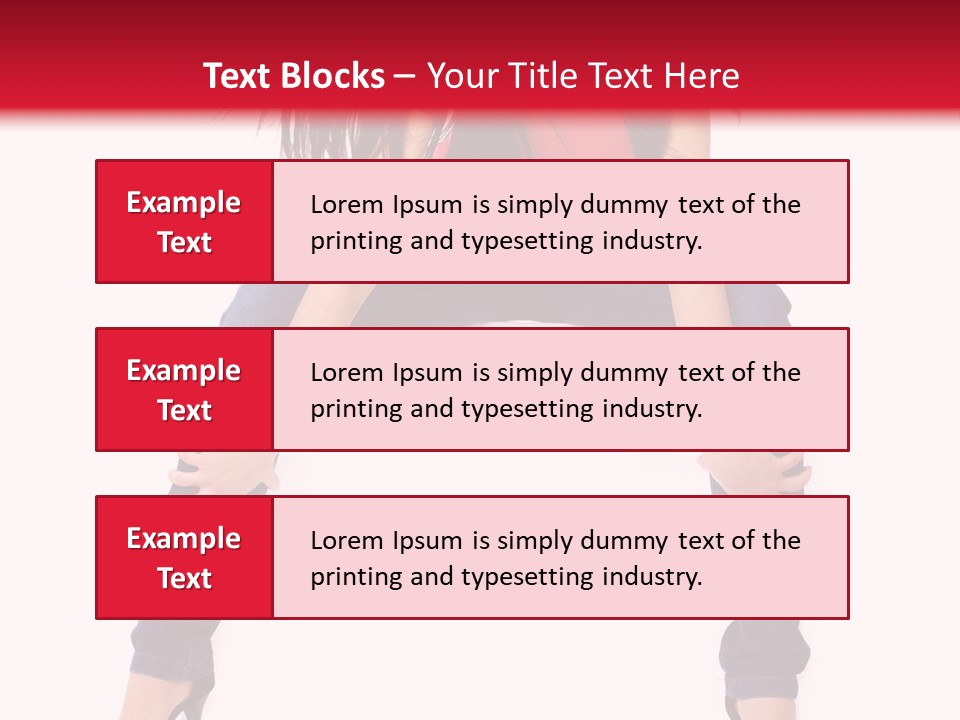 People Female Giving PowerPoint Template