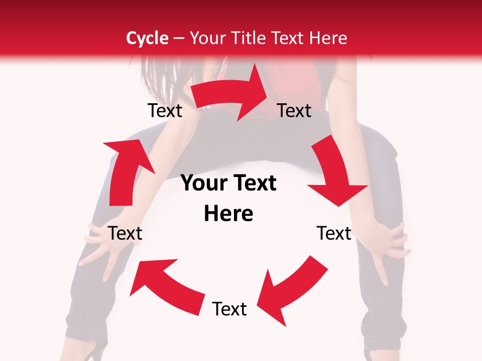 People Female Giving PowerPoint Template