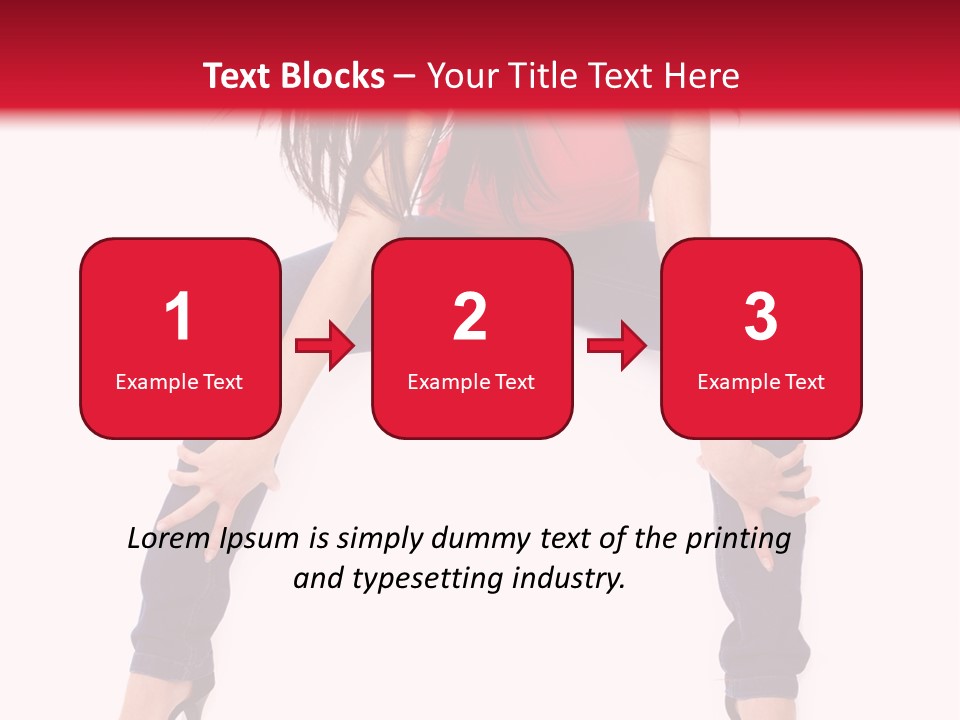 People Female Giving PowerPoint Template