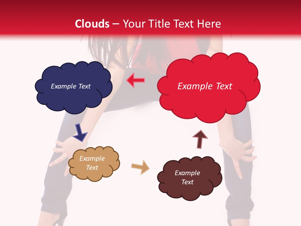 People Female Giving PowerPoint Template