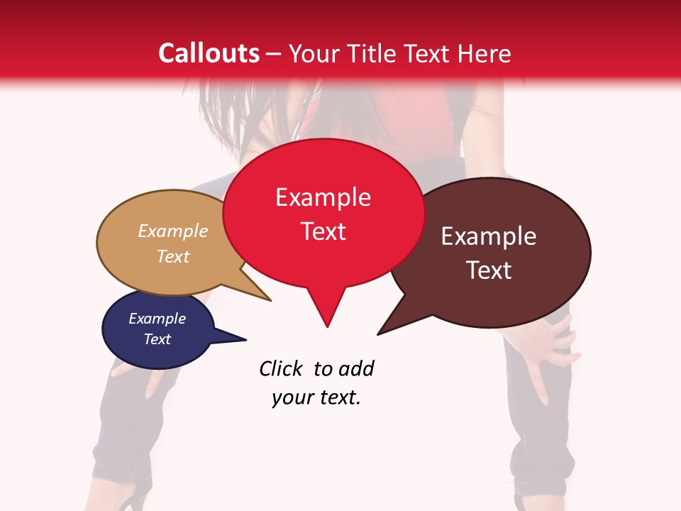 People Female Giving PowerPoint Template